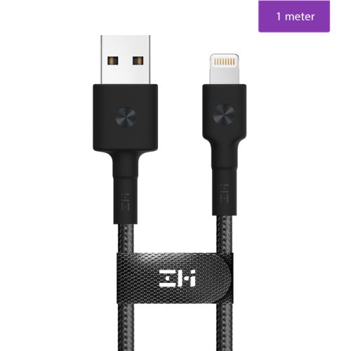 ZMI Magnet USB Lightning adatkábel, fekete