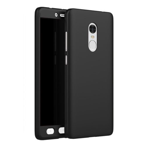 Redmi Note 4/4x 360 Full Body védőtok karcálló üveg előlappal, fekete