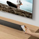 Xiaomi Soundbar 3.1 ch EU - vezeték nélküli 3.1 csatornás Bluetooth hangprojektor (QBH4227GL), fekete