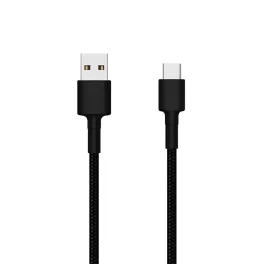   Mi USB Type-C Braided Cable 100cm - szövet borítású kábel, fekete