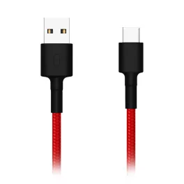   Mi USB Type-C Braided Cable 100cm - szövet borítású kábel, piros