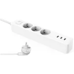 Mi Power Strip 3 - hálózati elosztó, 3 USB kimenettel, fehér