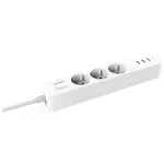 Mi Power Strip 3 - hálózati elosztó, 3 USB kimenettel, fehér