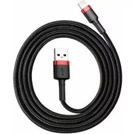 Baseus Cafule USB-Lightning töltőkábel 0.5m fekete-piros