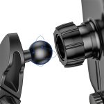 Baseus Light automata autós telefontartó és töltő szellőzőre-szélvédőre-műszerfalra, Fekete