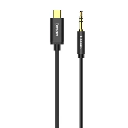   Baseus M01 Yiven USB-C - 3,5 Jack összekötő audio kábel 1,2m, Fekete