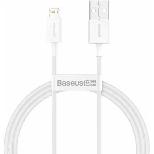 Baseus Superior Lightning gyors adat/töltőkábel 2.4A 1m, Fehér