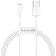 Baseus USB-kábel a Lightning Superior sorozathoz, 2,4A, 2m, fehér