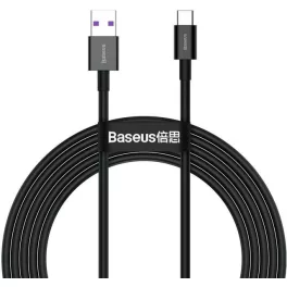 Baseus Superior sorozatú kábel USB-USB-C, 66W 2m, fekete