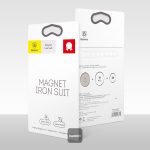 Baseus Magnet Iron Suit 2db mágneses fémlemez autós telefontartóhoz (fekete bőr és ezüst)