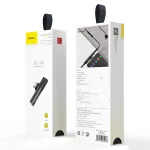 Baseus L41 audiokonverter Type-C-C típusú és 3,5 mm-es jackadapter (töltés + zene), fekete