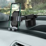 Baseus Tank gravitációs autós telefontartó műszerfalra vagy szélvédőre, Fekete