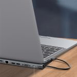 Baseus Enjoyment 11 az 1-ben USB3.0 HUB Type-C notebook dokkolóállomás, szürke