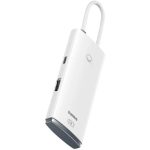 Baseus Lite Sorozat Hub 5 az 1-ben USB-C - 3x USB 3.0 + USB-C + HDMI, Fekete