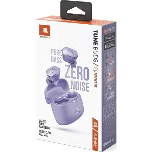 JBL Tune Buds TWS Bluetooth fülhallgató lila (JBLTBUDSPUR)