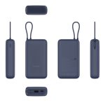  Xiaomi 33W Power Bank 20000mAh (integrált kábel), kék