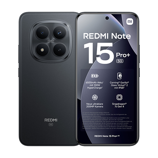 Xiaomi Redmi Note 15 Pro+ 5G Dual Sim 8GB RAM 256GB - Black