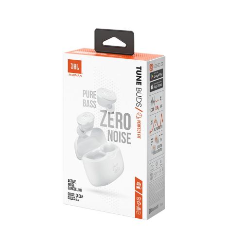 JBL Tune Buds TWS Bluetooth fülhallgató fehér (JBLTBUDSWHT)